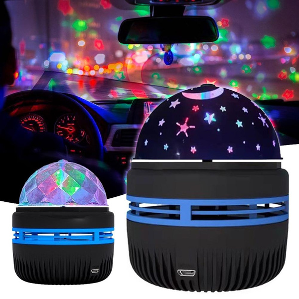 Car Multifunction LED Light Projection Night Light Starry Sky Bedside ...