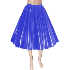 pvcleatherflaredskirt, Fashion, latex, Pleated