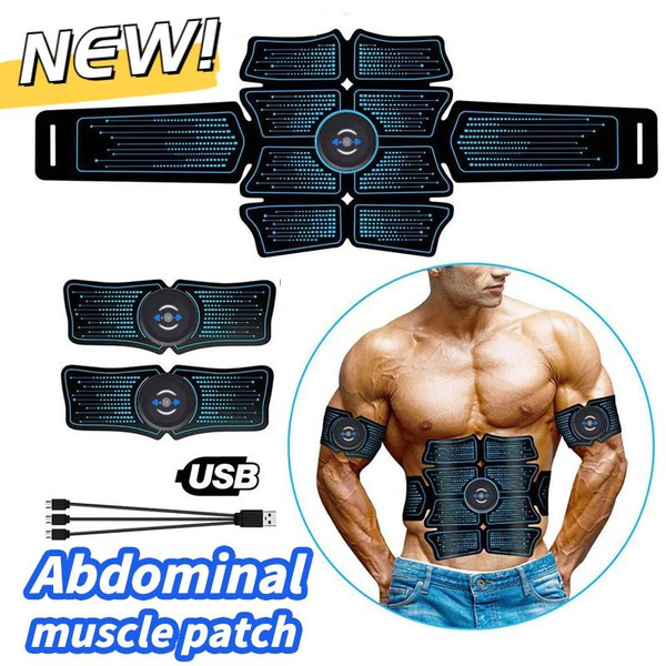 2024 New Upgraded EMS Electric Muscle Stimulator Abs Waist Fitness ...