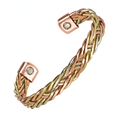 Copper, copperbraceletsmagnetic, rosebraceletsforwomen, solidcopperbracelet