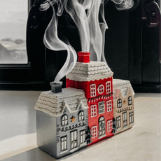 cozywinternightincenseburner, Christmas, Home & Living, wintercabindesignincense