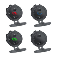 led, motorbike, powers, voltmeter