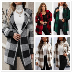 plaid, Winter, winter coat, Coat