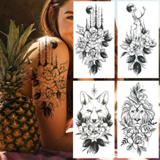 tattoo, Flowers, art, temporarytattoosticker