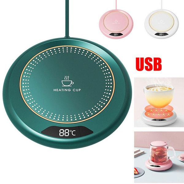 USB Coffee Mug Warmer Tea Milk Cup Heater Pad Heating Coaster for Office  Home