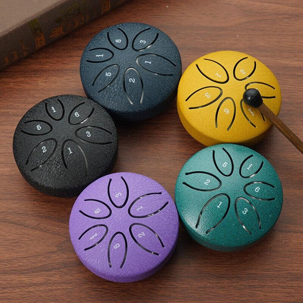 Yahpetes Steel Tongue Drum - 5.5 Inch 6 Note Handpan With Mallets & Bag