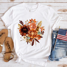 Summer, Flowers, Necks, Sleeve