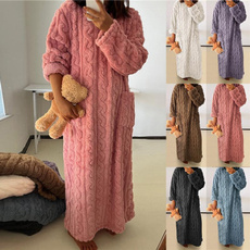 night dress, Fleece, winterpajama, Winter