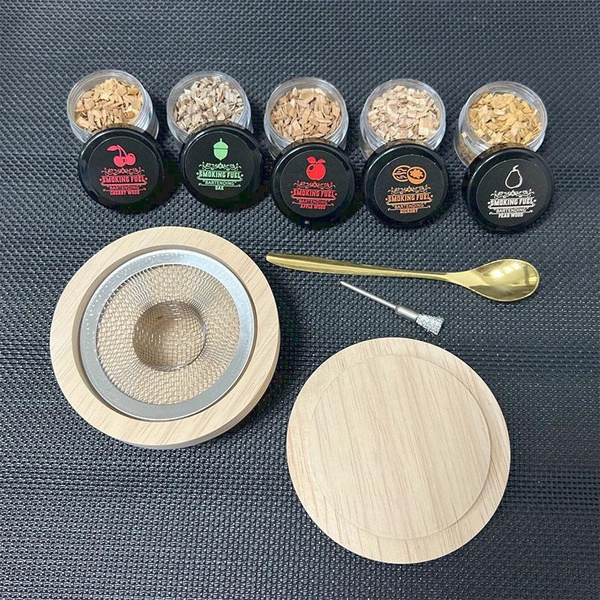 Cocktail Roker Kit, Ouderwetse Drank Roker Kit, Infuser Kit Met Eiken En Kersen Hout Chips