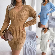knitdre, Mini, Fashion, sweater dress