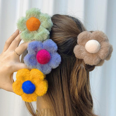 Braids, hair, Flowers, flowerhairclip