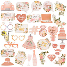 weddingparty, photoboothprop, Shower, Bride