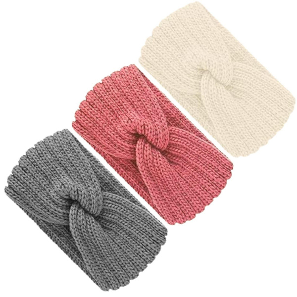 3 Pcs Winter Headbands Knit, Hairband Ear Warmers Elastic, Autumn And Winter  Versatile Headband Women, Headband Girls, Headband Women Knit