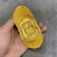 shoeshapedgoldingot, Brass, Jewelry, gold