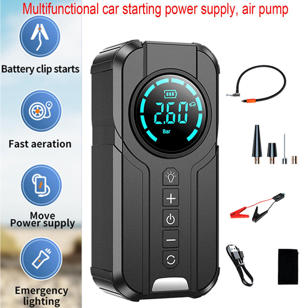 Car Jump Starter Air Pump Portable Air Compressor Multi-function