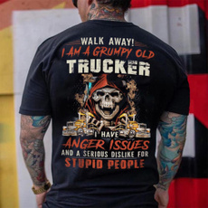 truckdriver, Fashion, Shirt, skull