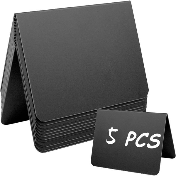 5PCS Desktop PVC Sign V shaped Price Sign Plastic Label Erasable 5pcs-desktop-pvc-sign-v-shaped-price-sign-plastic-label-erasable