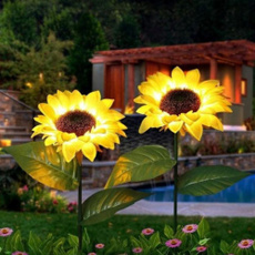 Outdoor, solargardenlight, Garden, Sunflowers
