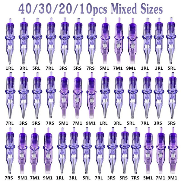 WJX 20 Pcs/Box RS Sterilized Disposable Tattoo Cartridge Needles Round  Shader Permanent Makeup Machine Tattoo Needles Supplies - AliExpress