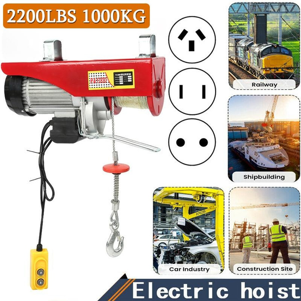 2200 LBS LiftElectric Hoist Crane Remote Control Power System, Zinc ...