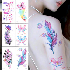 butterfly, tattoo, partytattoosticker, luminousbutterflytattoosticker