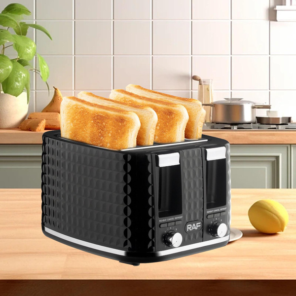 4 Slice Bread Toaster Multifunction Customizable ToastShade Stainless Steel Toaster Breakfast SandwichMaker EU Plug 220V