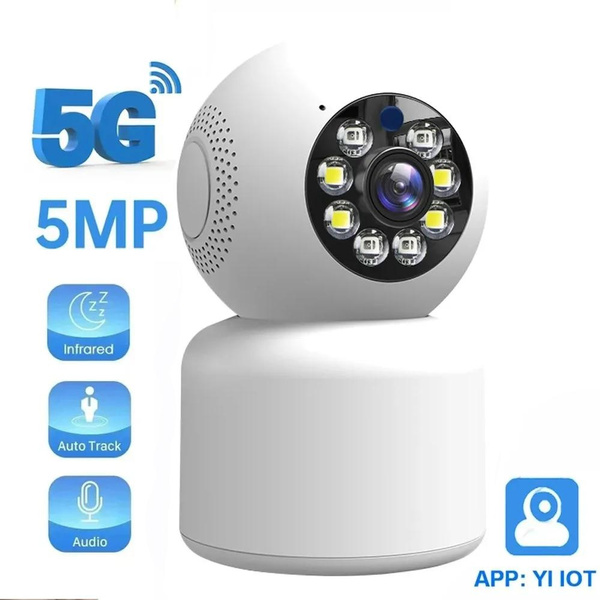 5G 2.4G 5MP Security Camera Indoor PTZ Camera Motion Detection Auto