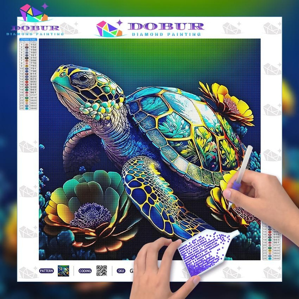 DIY 5D Diamond Painting Kits for Adults Kids Sea Turtle Full Drill