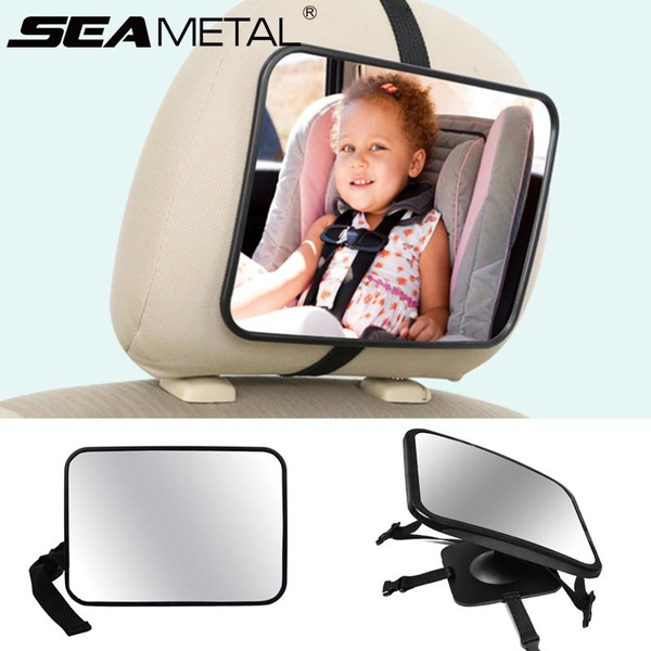 Baby Car Mirror Adjustable Car Back Seat Rearview Facing Headrest Mount  Child Kids Infant Baby Safety Monitor Accessories