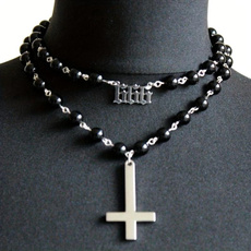 Goth, punk necklace, Cross necklace, Cross Pendant