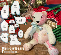 memorybear, diy, Bears, memorybeartemplaterulerset