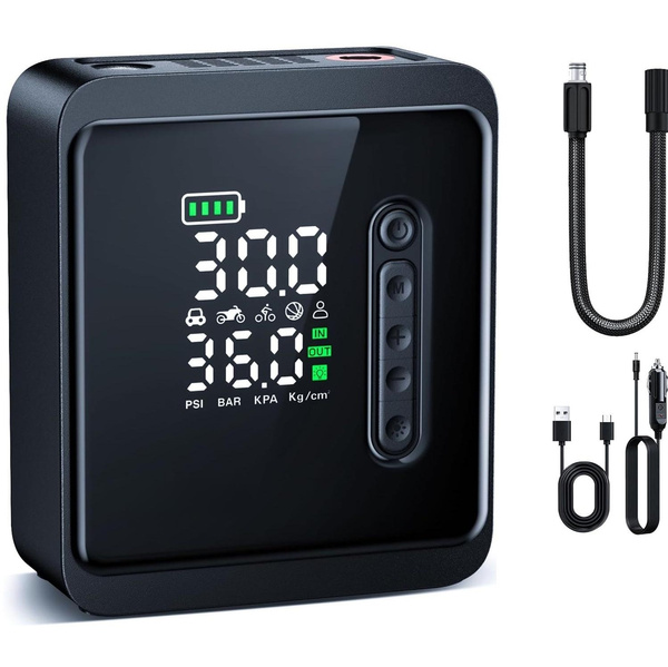 Lasfit Cr1 Car Tire Inflator Portable Air Compressor [3X Fast Inflafe Lasfit Cr1 Car Tire Inflator Portable Air Compressor [3X Fast Inflafe