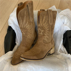 Leather Boots, Winter, Cowboy, leather