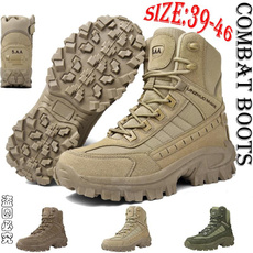 ankle boots, combat boots, Outdoor, Leather Boots