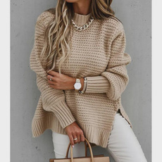 Fashion, Winter, solid, Sweaters