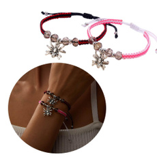 Charm Bracelet, eleganthandwoven, Wristbands, adjustablebracelet