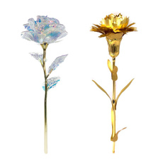 Beautiful, goldplated, Flowers, gold