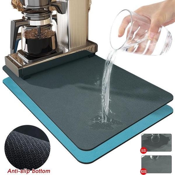 Super Absorbent Coffee Mat Draining Coffee Dish Drying Mat Quick
