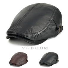 leather, Hats, Cap, Fashion