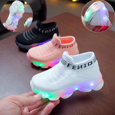 Tenis, led, lights, Calcetines