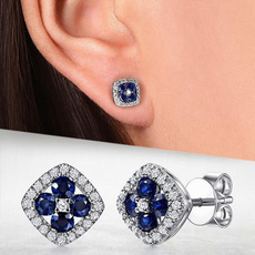 Cubic Zirconia, Gemstone Earrings, Stud Earring, Earring