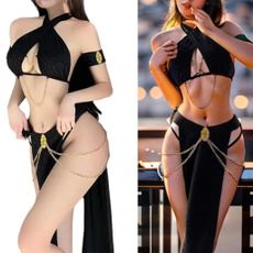 for women, uniquebacklesssleepwear, Halter, sleepwearset