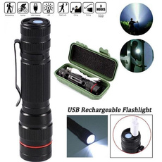 Flashlight, 518telescopiczoomflashlight, led, usb