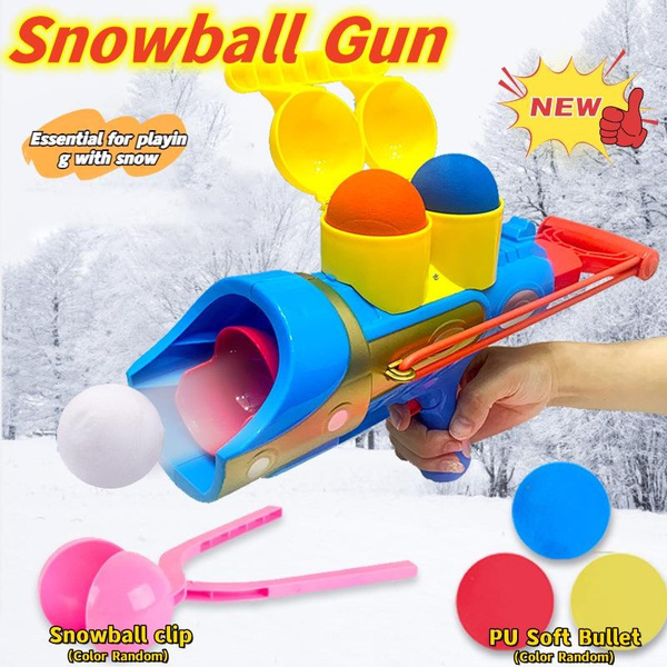 Children's Toy Gun Winter Outdoor Snowball Shooting Toy Gun Snowball ...