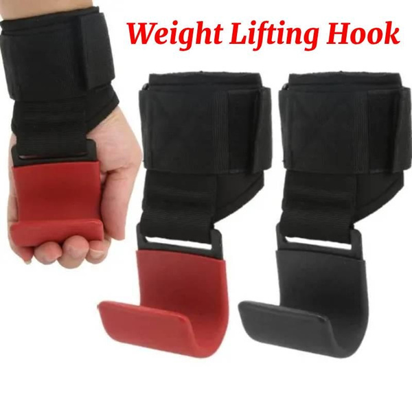 1PC Weight Lifting Hooks Heavy Duty Lifting Wrist Straps Weightlifting Grips  Straps Gloves Wrist Support for Gym Workout