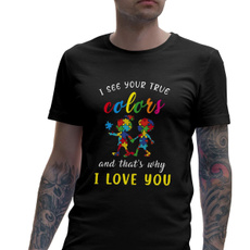 Love, Puzzle, Tee, Casual