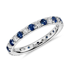 Cubic Zirconia, Blues, stackablering, Women Ring