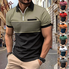 printedpoloshirt, Plus Size, Polo Shirts, Stripes