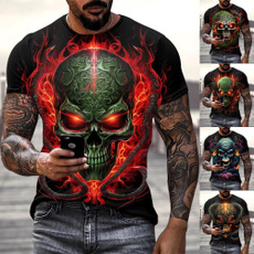 Mens T Shirt, Goth, Fashion, skullprint