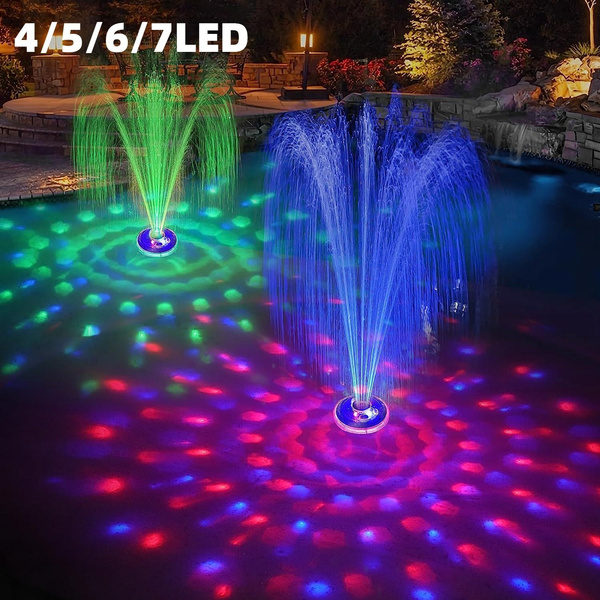 4/5/6/7LED Lights Suspended Outdoor Pool Water Feature Floating ...